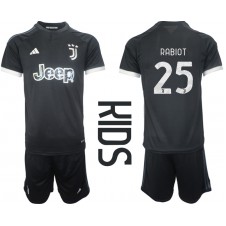 Juventus Adrien Rabiot #25 Tredjeställ Barn 2023-24 Korta ärmar (+ Korta byxor)